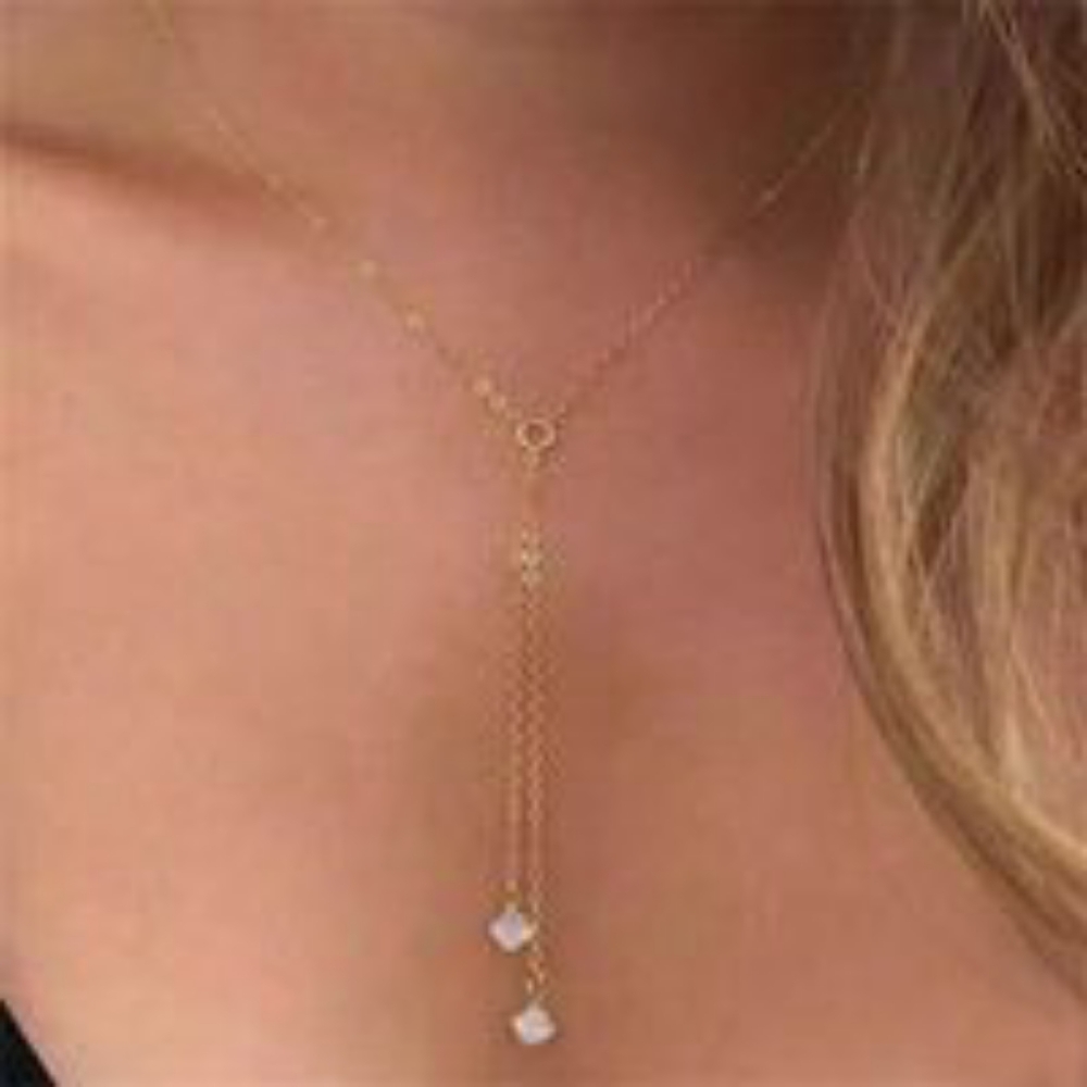 🚨🚨NWT Drop Split Jewel Necklace